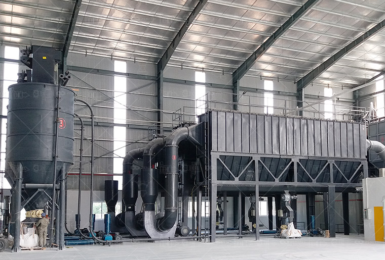 Переработка известняка и кальцита на мельнице XZM244