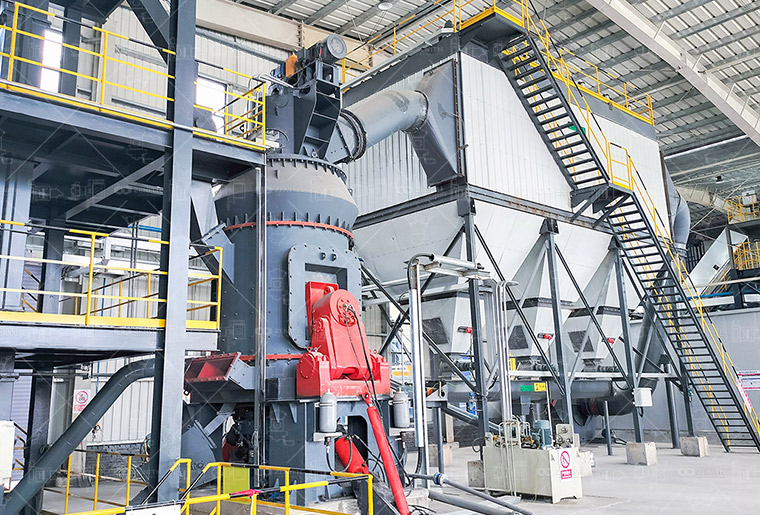 Производство доломитового порошка на вертикальной вальцовой мельнице LM