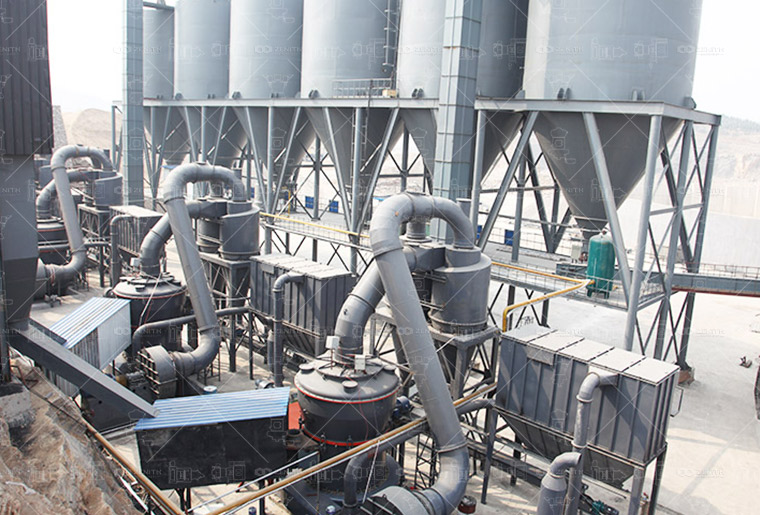 Переработка угля с помощью 4 комплектов мельниц MTW215, 1 млн тонн в год